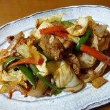 ラム肉と野菜の甜麺醤炒め